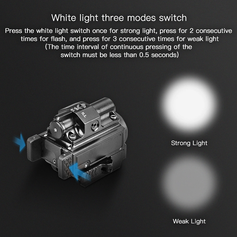 1000lm Laser Scope DOT Sight Tracking Beam Hunting Flashlight